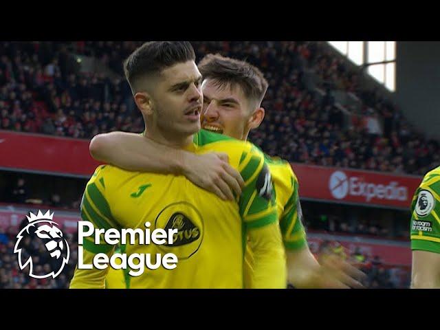 Milot Rashica gives Norwich City shock lead over Liverpool | Premier League | NBC Sports