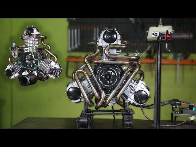 I Turn One Cylinder Engine Into Radial Engine (part 2)