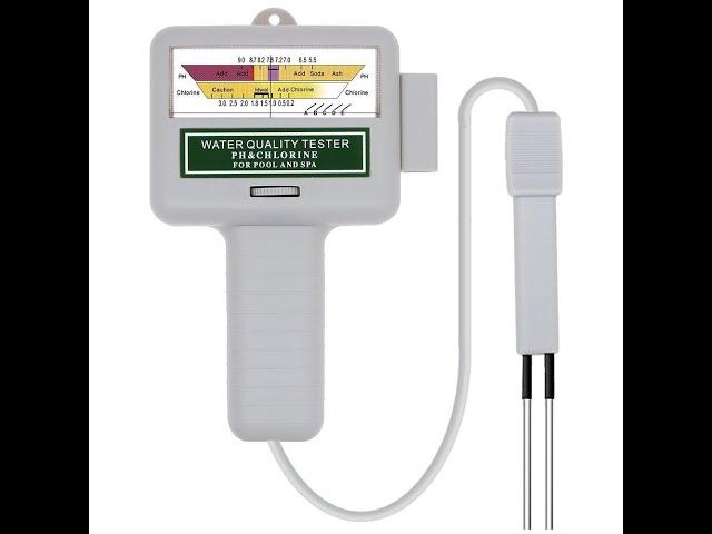 2-in-1 Chlorine/pH Meter, Swimming Pool Chlorine Meter (Model P-101) – Manufactured by Galorezone