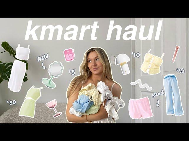 MASSIVE KMART HAUL *spring must haves, beauty, decor, trying on clothes* ( my biggest haul yet )