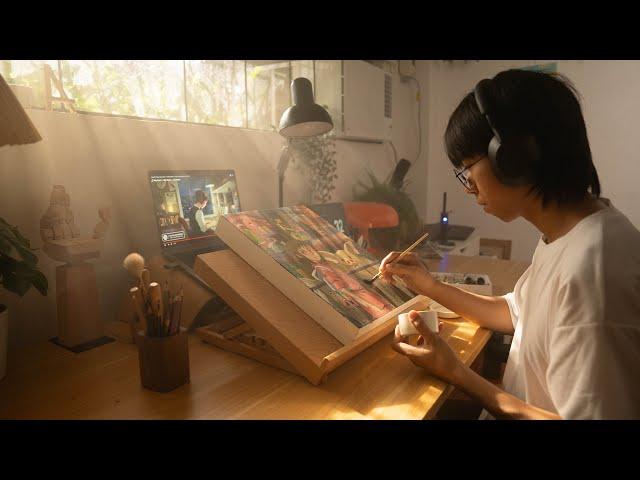 Making a studio ghibli painting -Spirited Away