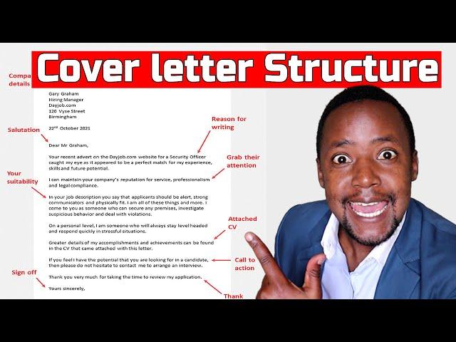 Cover Letter for job application 2024 examples - 3 Parts of a Cover Letter