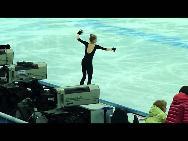 Elena Radionova, SP at practice, Russian Nationals 2014