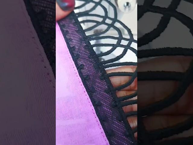 Lace like a pro with easy tricks #sewingtip #sewingsecret
