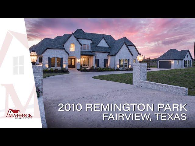 2010 Remington Park, Fairview, Texas - Remarkable home available for sale in Lovejoy ISD 4K