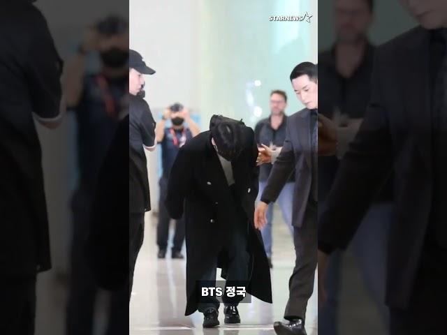BTS 정국, 롱코트 입고 멋지게 등장한 황금 막내