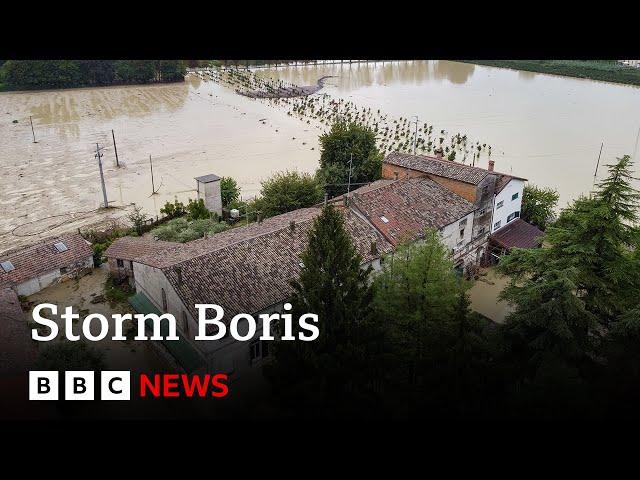 Storm Boris batters Italy after wreaking havoc in central Europe | BBC News