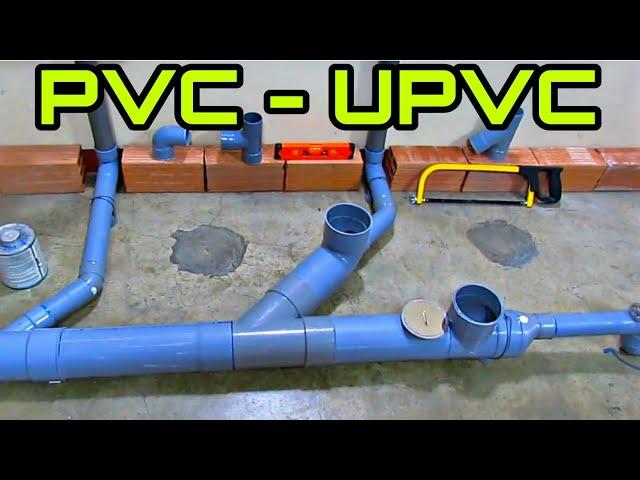 How to install or place pipes in a bathroom - Plumbing - PVC - UPVC