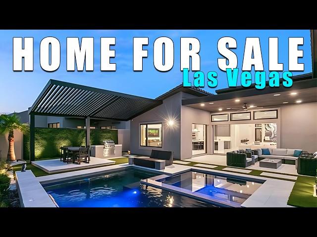 Las Vegas Single Story Home for Sale | Ultimate Pool and View | Chef's Luxury Kitchen | GATED 89138