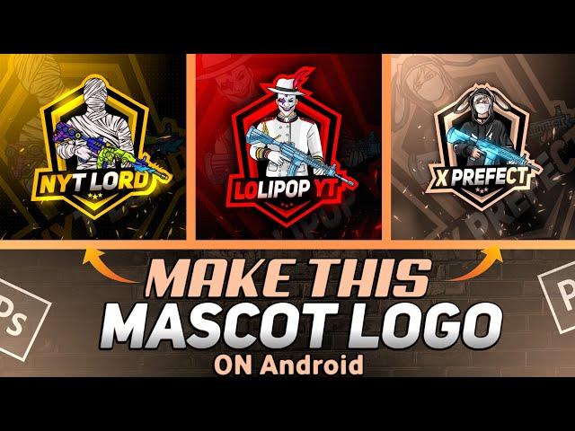 How to make gaming Mascot logo on android || Pubg Bgmi Logo Tutorial On android -bgmi Logo 