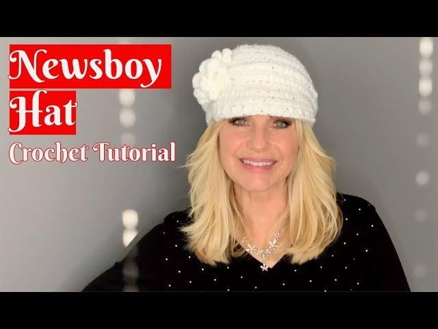  Newsboy Hat  Crochet Tutorial