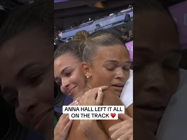 Anna Hall leaves it all on the track ️