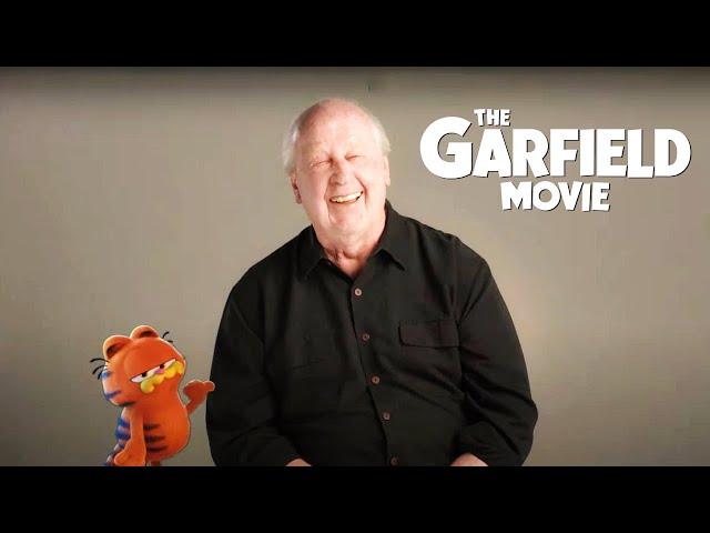 Jim Davis introduces himself as working for a cat by the name of Garfield | THE GARFIELD MOVIE