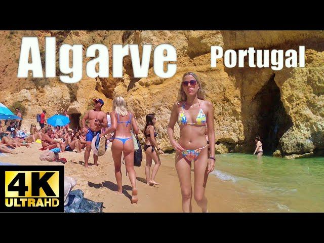 ️Algarve Beach Walk 4K Praia do Camilo, Portugal