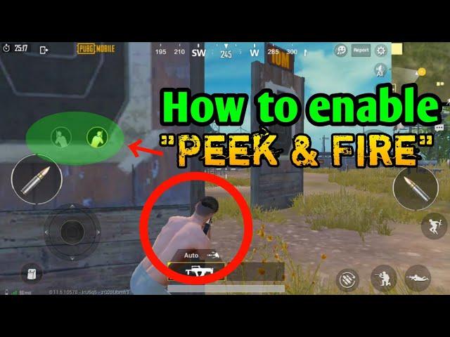 How to enable Peek and Fire option in Pubg mobile | PUBG Mobile | #EMPEROR