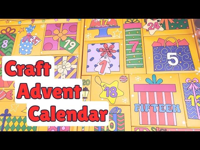 Opening a Craft Advent Calendar