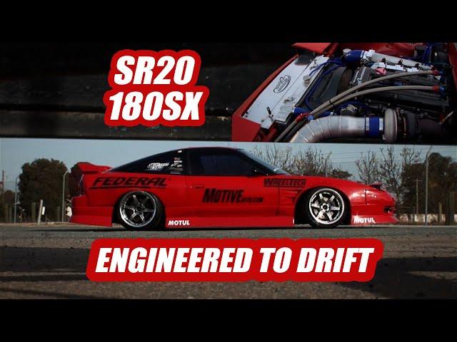 Slammed 180SX Drift Machine - Nigel Petrie Engineered to Slide Throwback Feature