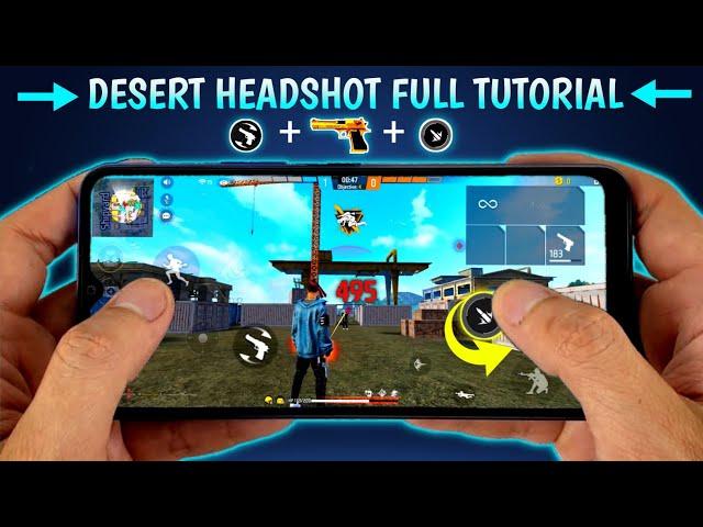 Desert Eagle Headshot Full Tutorial  [ Handcam ] New Headshot Setting + Trick Free Fire "