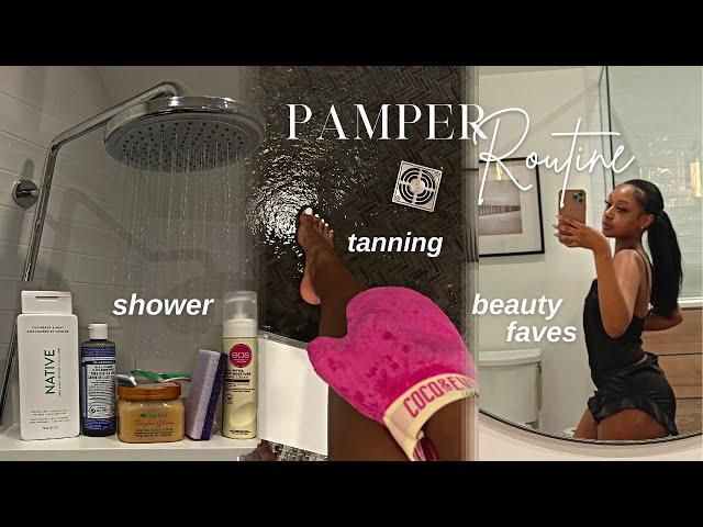 RELAXING SHOWER PAMPER ROUTINE | PRACTICING SELF CARE | EVERYDAY BEAUTY ESSENTIALS