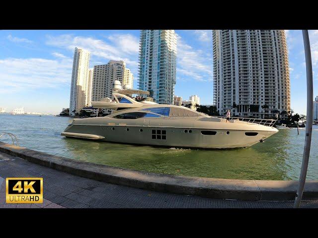 Miami - Downtown, Bayfront Park - Walking Tour in 4K