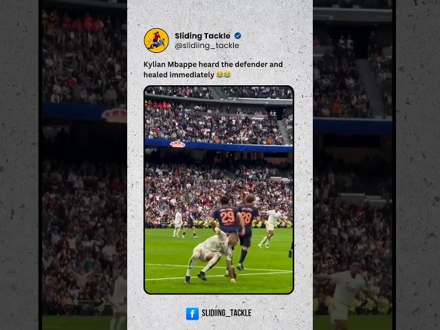 Kylian Mbappe heard the defender and healed immediately  #kylianmbappe #mbappe