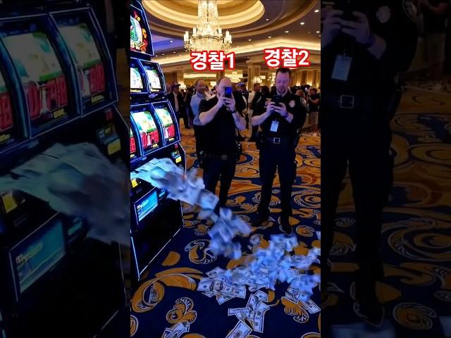 역대급 잭팟!! 대박난 경찰관 #신기한영상 #카지노 #잭팟 #슬롯머신 #대박 #당첨 #인생역전 #casino #jackpot #prankvideo