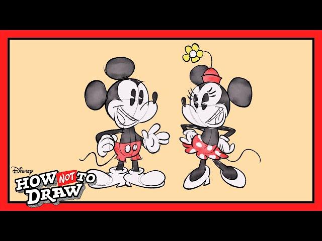 Mickey Mouse & Minnie Mouse Cartoon Come to Life!   | How NOT To Draw |  @disneychannel