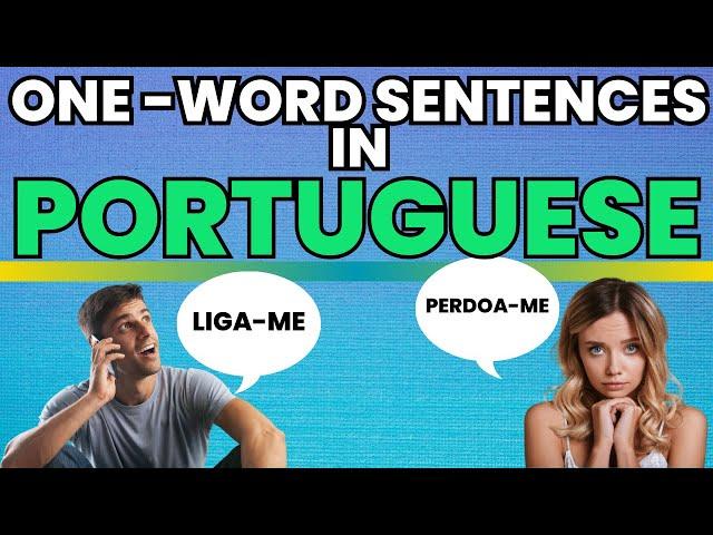 Easiest Way to Communicate in Portuguese | One Word Portuguese Sentences