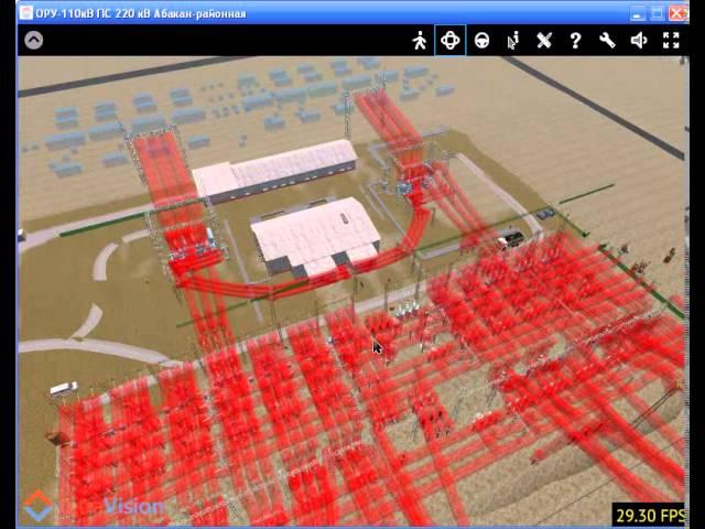 3d подстанция. 3d модель подстанции