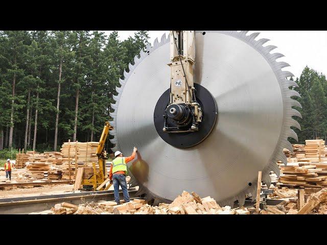 30 Fastest Automatic Firewood Processing Machine | Homemade Modern Wood Cutting Chainsaw Machines