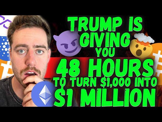 BITCOIN - TRUMP IS GIVING US 48 HOURS! (MASSIVE CRYPTO SUMMIT LEAK!)