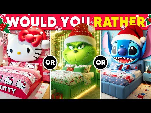 Would You Rather - Build Your Dream House  Christmas Edition | Daily Quiz