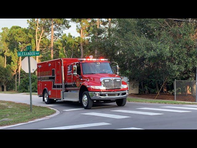 *NEW* Palm Beach County Fire Rescue Rescue 19 Transporting Code 3, And Engine 14 Clearing