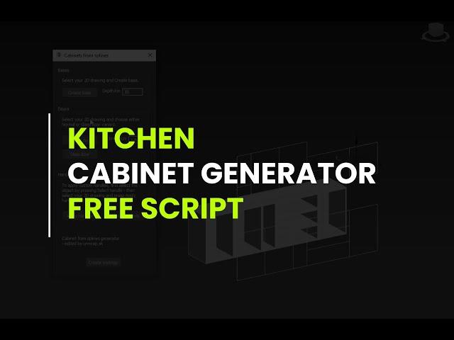 Kitchen cabinet generator #3dsmax