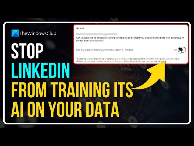 Stop Linkedin from training its AI on your data