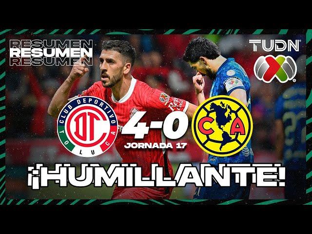 HIGHLIGHTS - Toluca 4-0 América | Liga Mx -AP2024 - J16 | TUDN