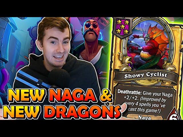 *NEW* Naga/Dragon Reveal! | Hearthstone Battlegrounds Season 9