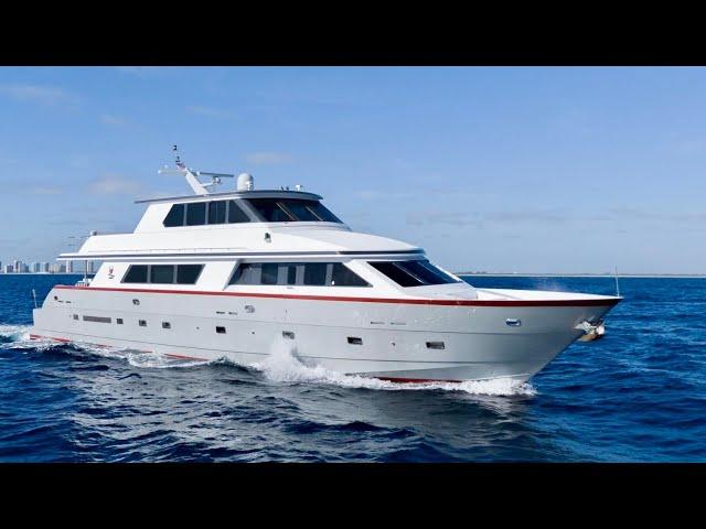 $2.25 Million Superyacht Tour : 2001 Hargrave 90 Enclosed Bridge