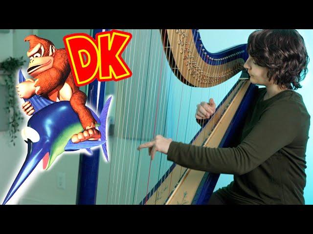 Aquatic Ambience ambient cover on Harp (Donkey Kong Country)