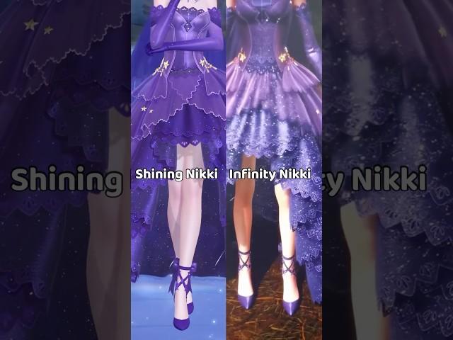 What do you notice about Infinity Nikki vs Shining Nikki’s Star Sea?