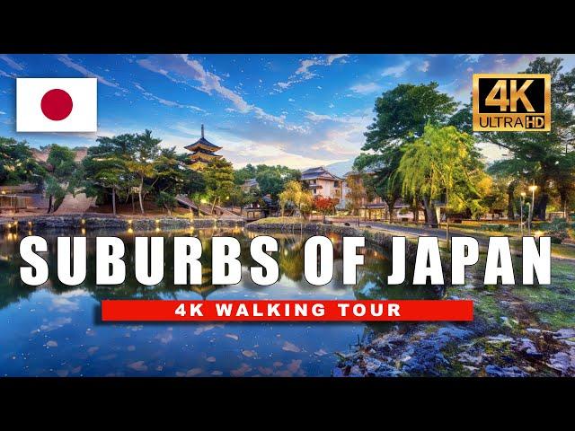  Relaxing Japan Walking Tour - Exploring the Suburbs of Nara, Japan [ 4K HDR - 60 fps ]