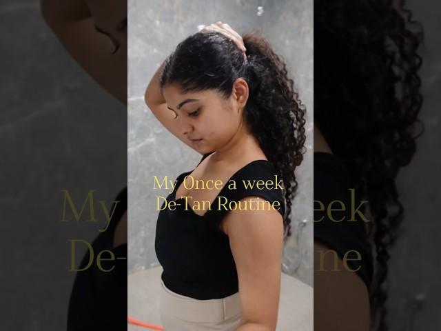 My once a week night de-tan skincare routine #clinicalcosmetologist #skincare