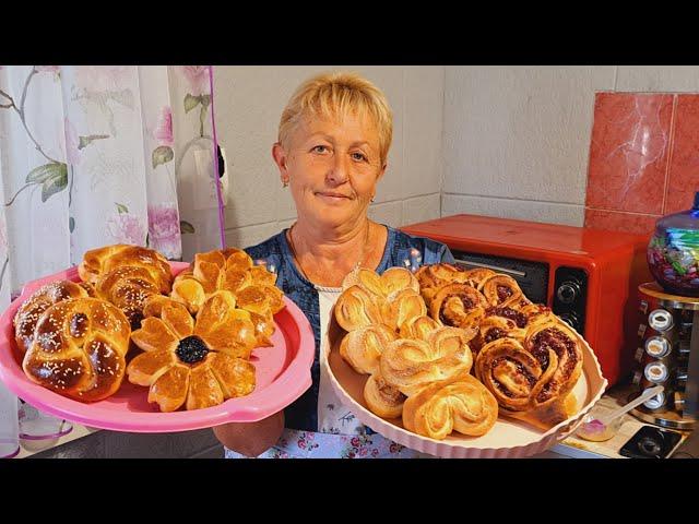 БУЛОЧКИ для внука-школьника! 4 вида формировки булочек