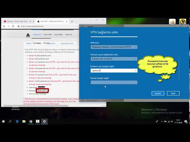 Windows 10 VPN Kurulumu - Setup VPN on Windows 10