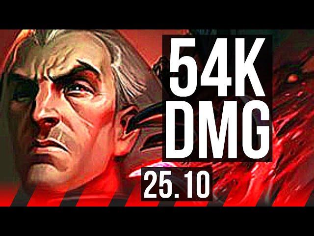 SWAIN vs URGOT (TOP) | 54k DMG, 500+ games, Dominating | EUW Master | 25.10