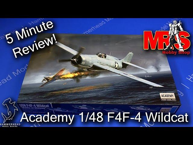 Academy 1/48 Scale F4F-4 Wildcat | 5 Minute Review