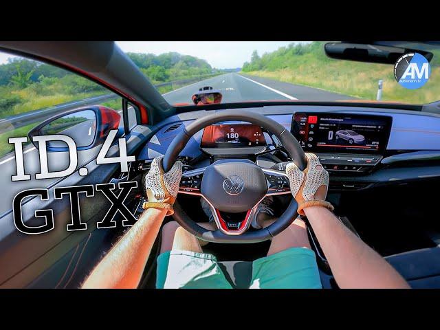 NEW! VW ID.4 GTX (299hp) | 0-180 km/h acceleration | by Automann in 4K