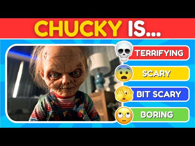 How Scared Are You? FEAR Quiz Challenge | Tier List Quiz Halloween Characters 