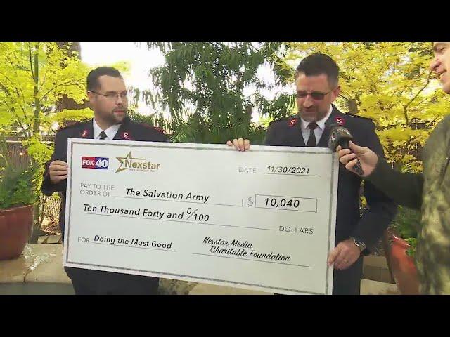 FOX40, Nexstar Media donate over $10K to Sacramento Salvation Army