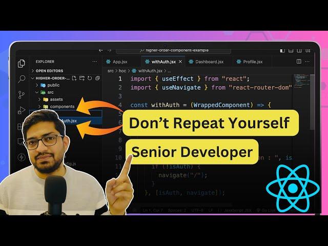 React Design Pattern : Higher Order Function Component | React Higher Order Components Tutorial